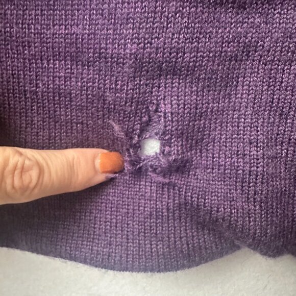 Peter Millar Loro Piana Wool Doeskin Storm System Vest men Large green purple - Picture 5 of 9